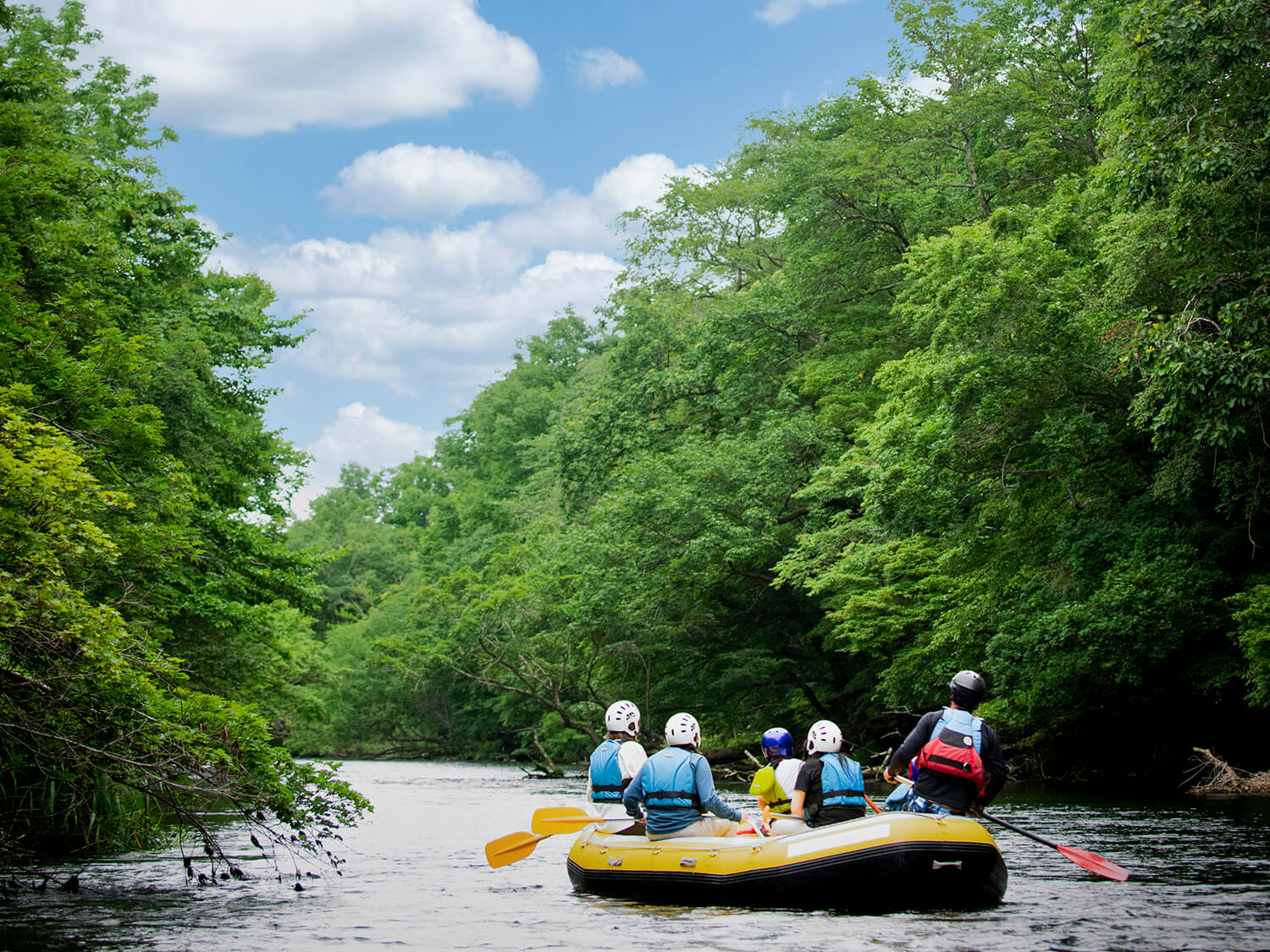 Chitose River Rafting [Summer] | アミューズスポーツ【北海道】