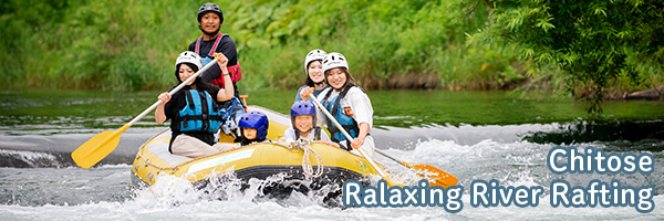 Chitose relaxing river rafting